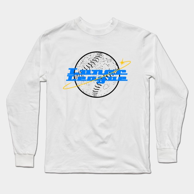 Lunar League Baseball Long Sleeve T-Shirt by Hey No Way